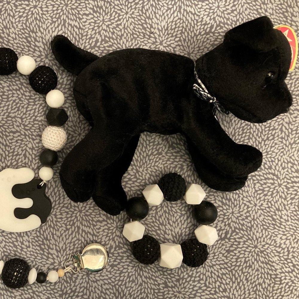 Silicone/Wood Pacifier/Dummy/Leash/Chain/Teething!